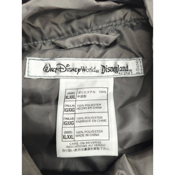 Disney Parks Resort Windbreaker Rain Jacket Packable Vented XL/XXL Blue Gray - Picture 2 of 9